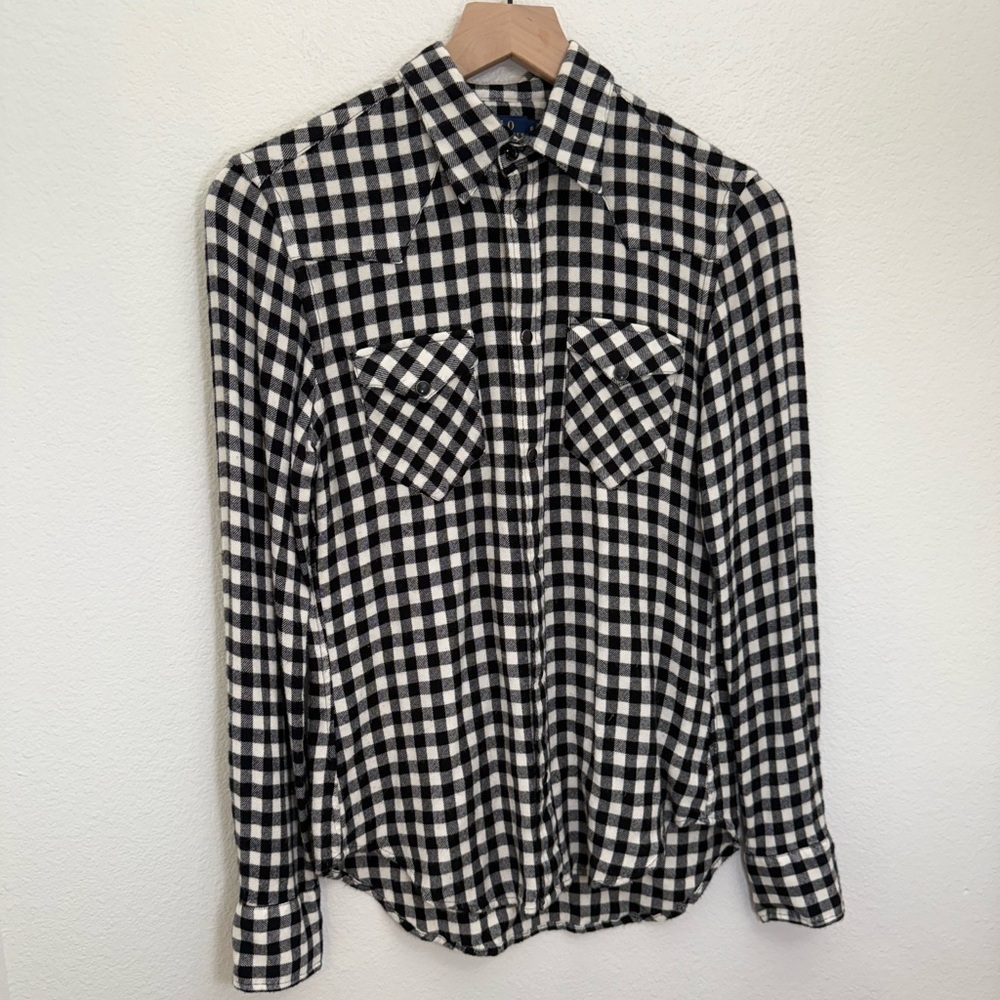 Polo Ralph Lauren Black White Buffalo Checks Size 6